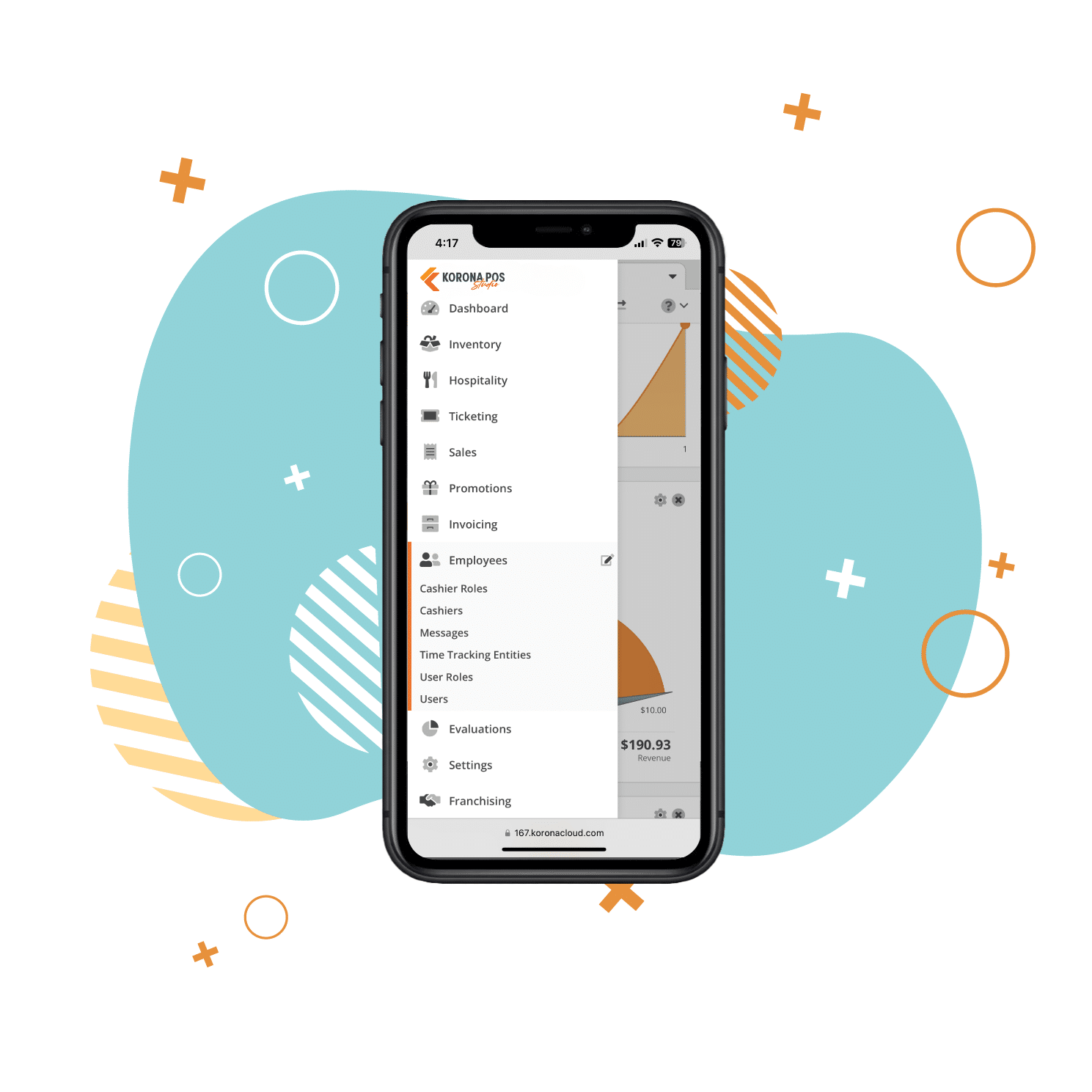 phone with studio app screenshot