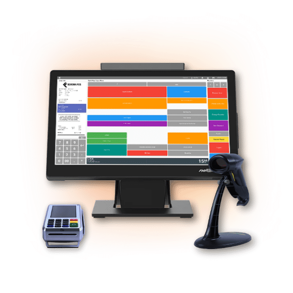 Illustration of KORONA POS and KORONA Studio