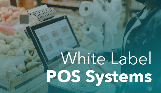Featured Image of a cashier processing a sale using a white-label POS system.