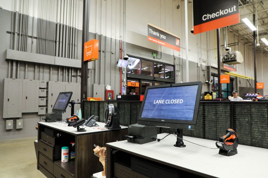 Home depot pos lanes