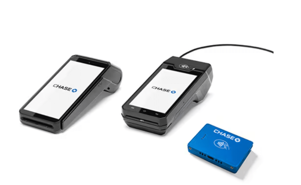 Picture showing hardware of Chase payment solution
