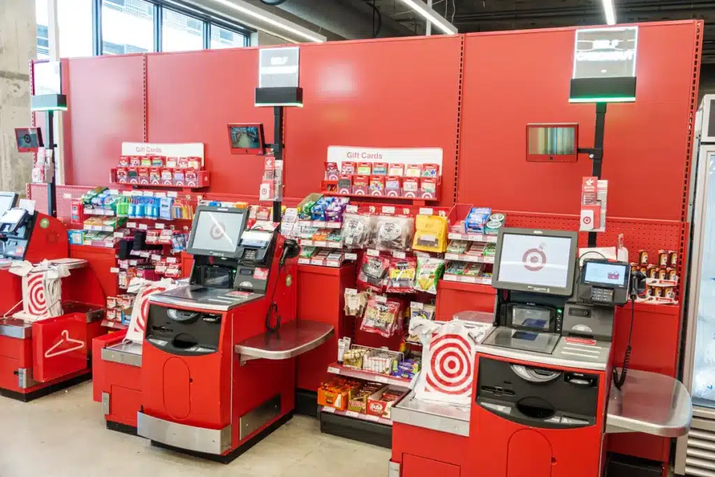 Target self-checkout kiosks