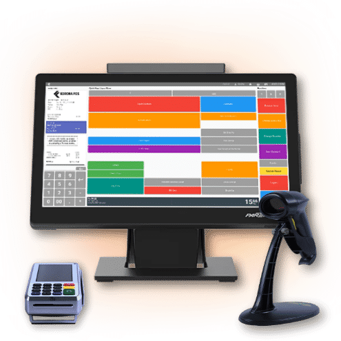 Illustration of KORONA POS and KORONA Studio