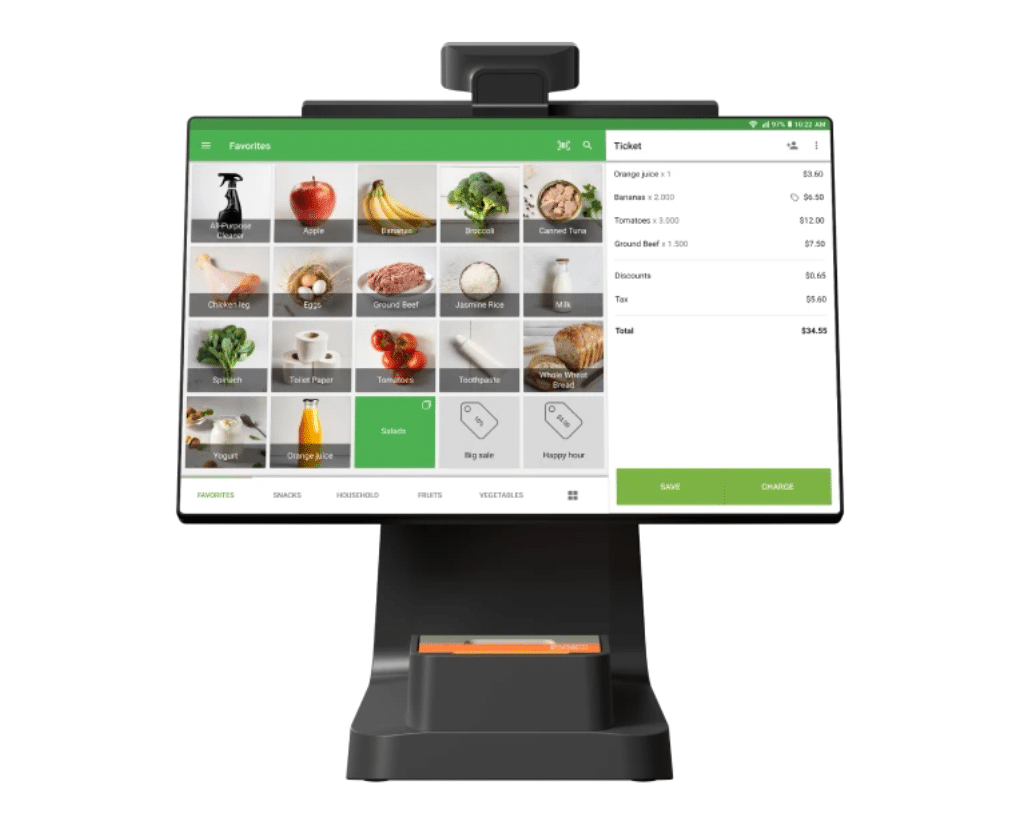 Illustration of Loyverse POS terminal