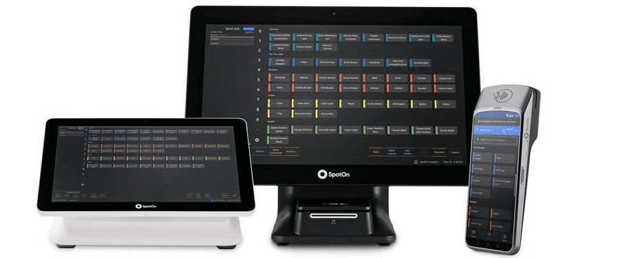 SpotOn hardware and software user interface